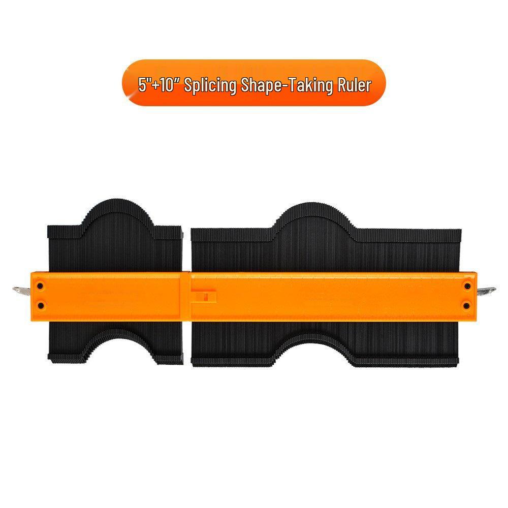 Блокируемый контурный шаблон: Неправильная дуговая линейка для деревообработки и измерений