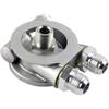 Oil Cooler Sandwich Plate Filter Adapter Turbo Thermostat Oil Sender Adapter High Quality Aluminum AN8 AN10 Car Parts