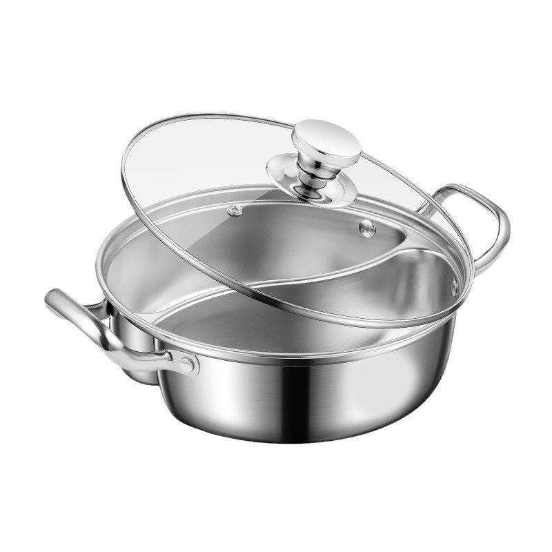 Горшок для горячего из нержавеющей стали с двумя вкусами, без запаха, большой емкости