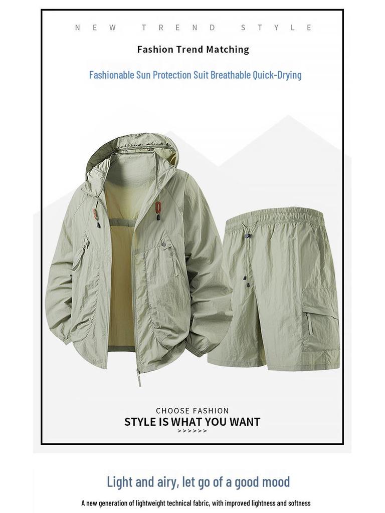 Куртка с капюшоном для защиты от солнца UPF 50+ для пар - Дышащая летняя одежда для рыбалки на открытом воздухе