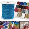 50 Yards Sparkle Elastic Glitter Ribbon Velvet Ribbon Christmas Party Decor Handmade Ribbon Gift Wrapping Hair Bows DIY Crafts