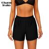 Ayollar Sport Suzish Truslari Ayollar Bikini Pastki Qismi O'g'il Bolalar Shortiklari Egri Qirrali Torli Suzish Shortiklari Suzish Kiyimi Pastki Qismi