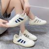 Тонкие модные спортивные туфли для отдыха на плоской подошве
