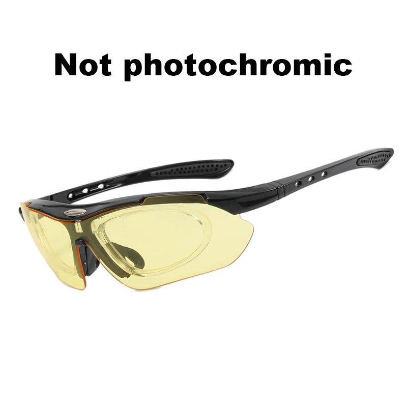 Фотохромные солнцезащитные очки для бега и велоспорта, мужские и женские велосипедные очки с оправой для близорукости, поляризационные очки для шоссейного велосипеда, MTB