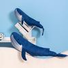 Cartoon Whale Throw Pillow Plush Toy Doll Aquarium Big Blue Whale Doll Girl Company Soothing Doll