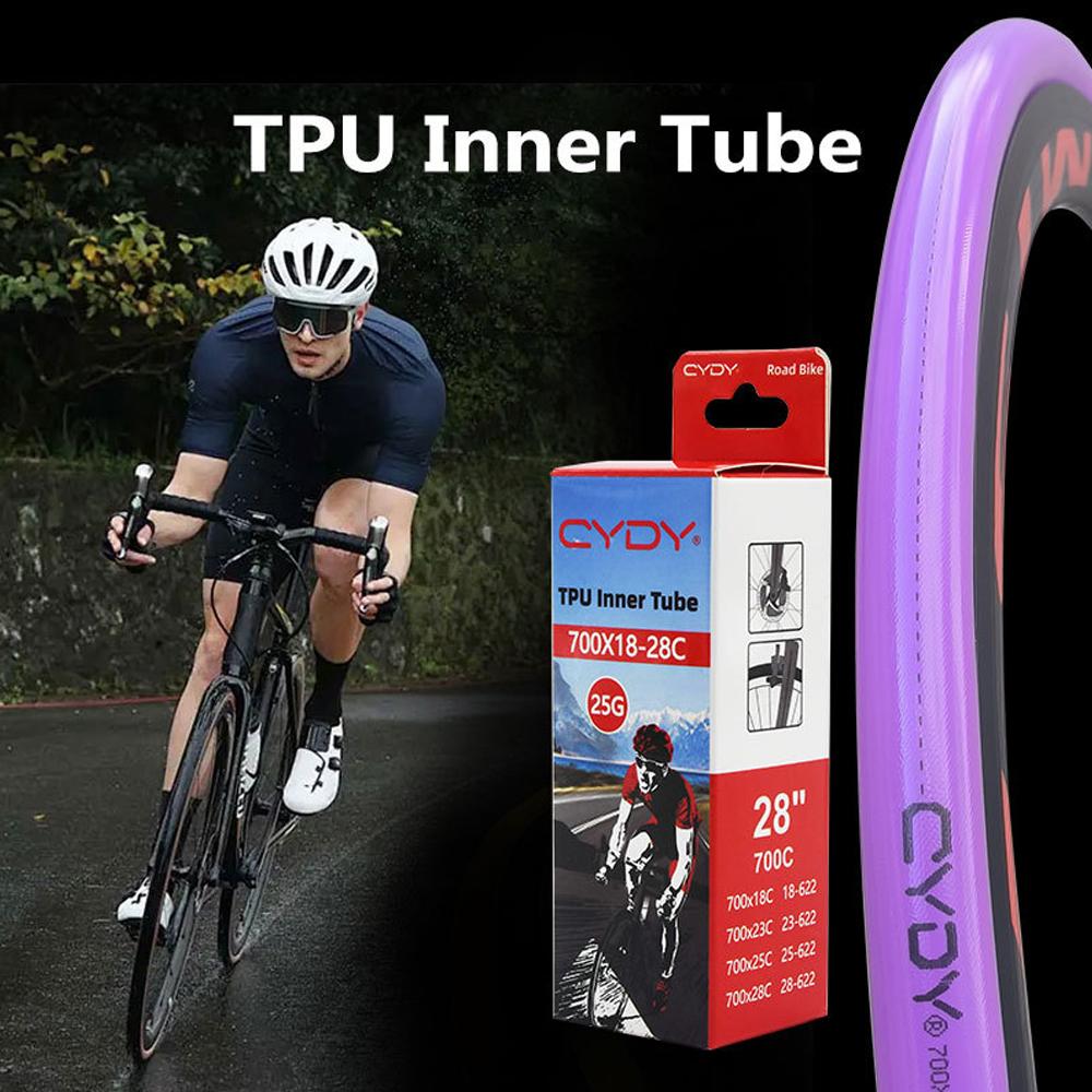 Ультралегкая велосипедная камера 700C 25 г TPU для шоссейного велосипеда 700x18 28C Покрышки для шоссейного велосипеда