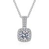 New Real 2 Carat Moissanite Necklace Pendant For Women S925 Sterling Silver Wedding Diamond Customize Jewelry GRA Wholesale