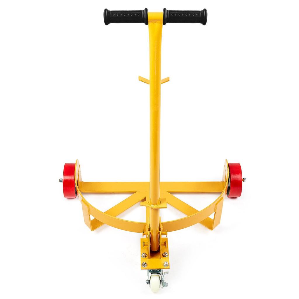 55 Gallon Drum Dolly, 1200 lbs Load Capacity, Barrel Dolly Cart Drum Caddy Round Dolly Steel Low Profile, Heavy Duty Steel Frame with Adjustable