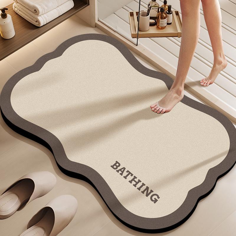 Коврики для ванной комнаты, впитывающие и нескользящие, коврики для двери в ванную, устойчивые к грязи, простые в уходе, быстросохнущие коврики для ног