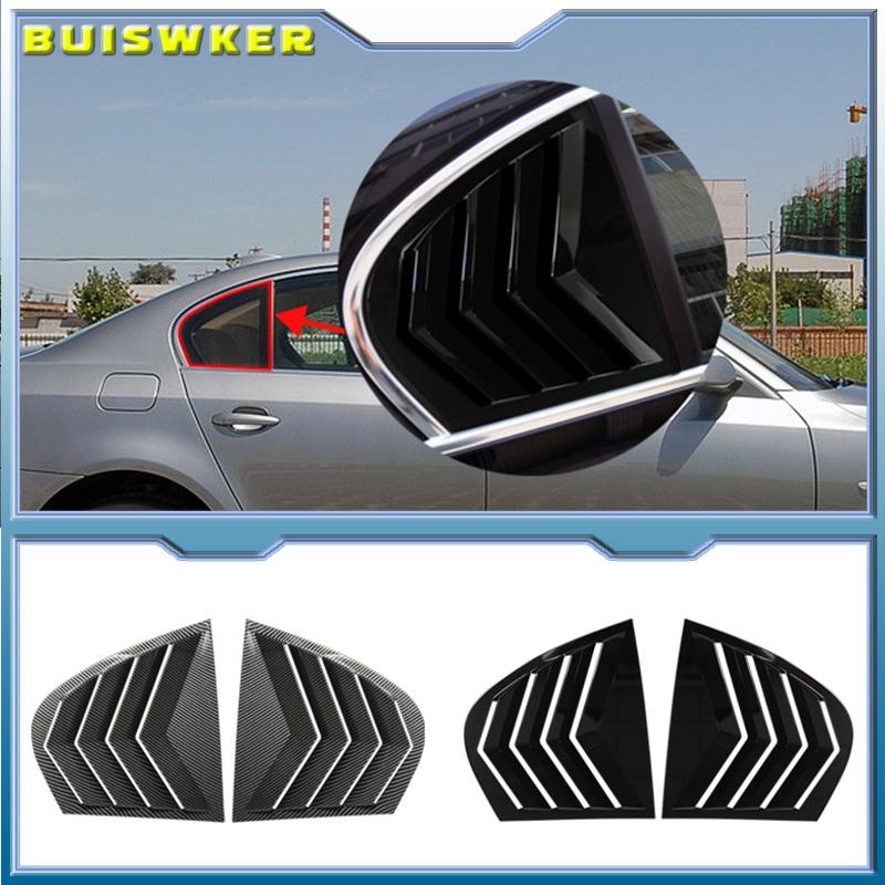 1 Pair For BMW 5 Series E60 2004-2010 Car Rear Window Shutter Cover Trim Window Louver Side Vent 2004-2010