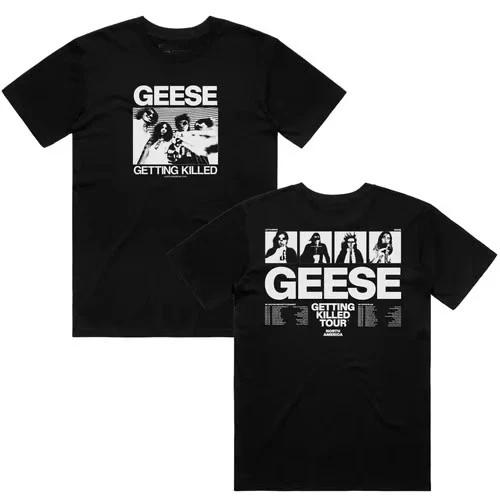 GEESE BAND Getting Killed 2025 Tour Black Cotton T Shirt Full Size S-5XL