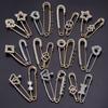 2pcs/lot With Loops Brooch Pins Alloy Brooch Making Accessories Rhinestone Brooch Base  For Women