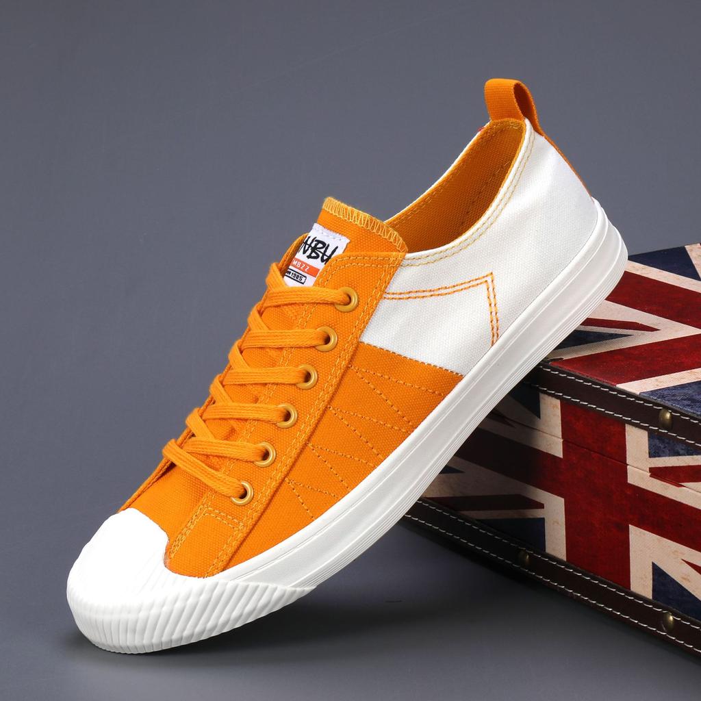 Men's Shoes Spring New Sports Shoes Casual Cloth Shoes Men's Canvas Shoes Flat Shoes Soft Sole Trendy Shoes