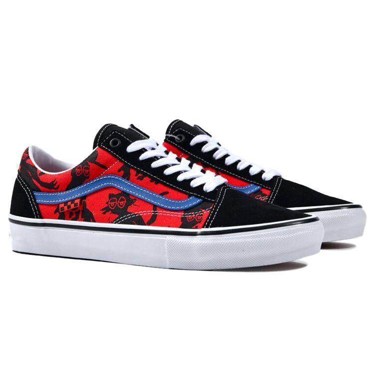 Vans Унисекс Скейт Old Skool Krooked By Natas For Ray Barbee Черный Красный Синий VN0A5FCBAPC