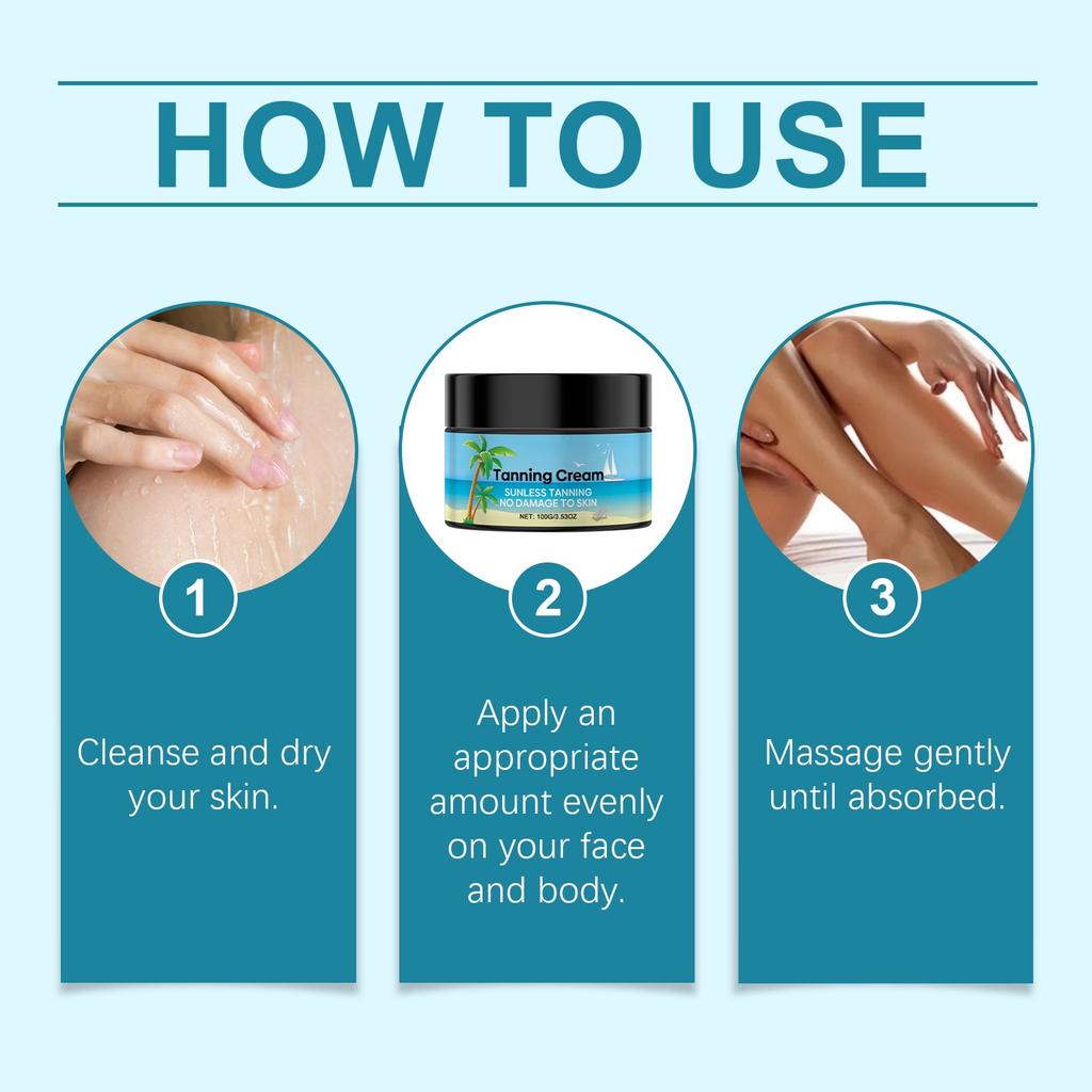Питательный крем для загара без солнца Увлажняющий крем для загара с мягким уходом за кожей