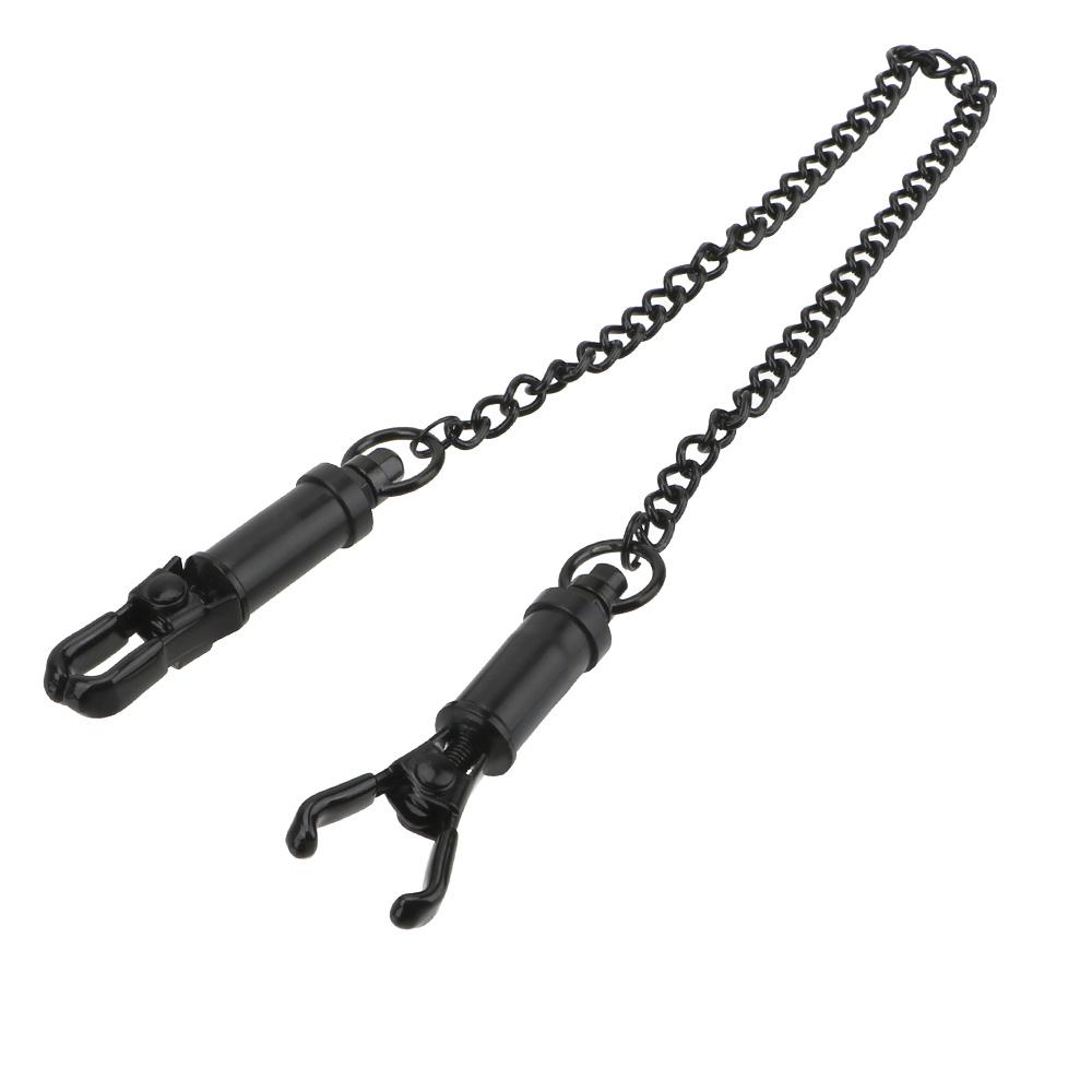 Nipple Stimulator Sex Toys for Couple Adjustable Metal Nipple Clips Play Clamps Breast Bondage