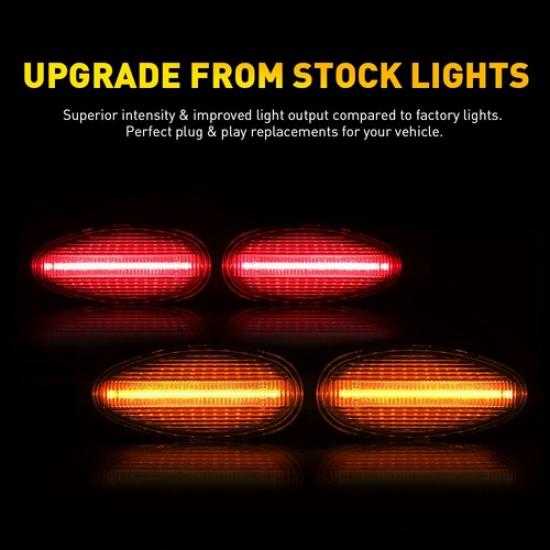 Dually Bed LED Marker For Light 99-14 Chevy Silverado Sierra GMC 2500HD 3500HD