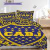 Boca Juniors Pattern Bedding Quilt Set Quilt Cover Pillowcase Home Decoration Birthday Gift (1 * duvet cover + 2 * pillowcase, without core)