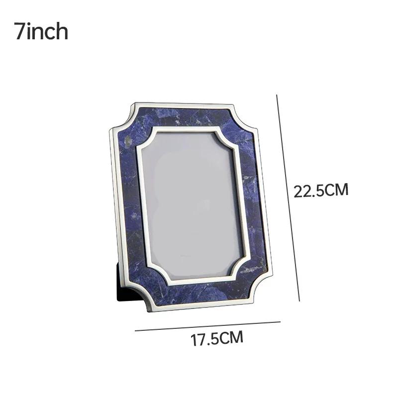 Рамки для картин из изумрудного мрамора, легкие роскошные украшения для спальни, цветные мраморные рамки для фотографий, современные рамки для фотографий для свадебных фотографий для дома