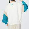 Puma Spliced Sports Casual Crew Neck Sweatshirt Women Tops White 537968-65