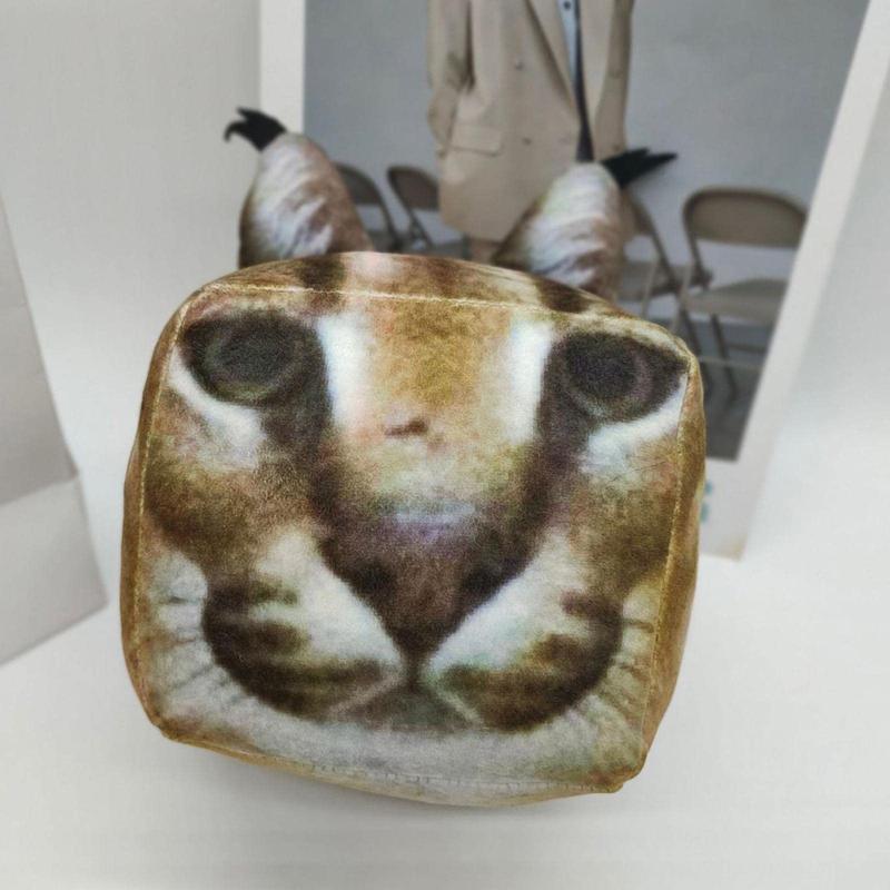 Большая плюшевая флоппа, милая мультяшная подушка с принтом кота, мягкая плюшевая кукла-игрушка для друзей, любителей игр