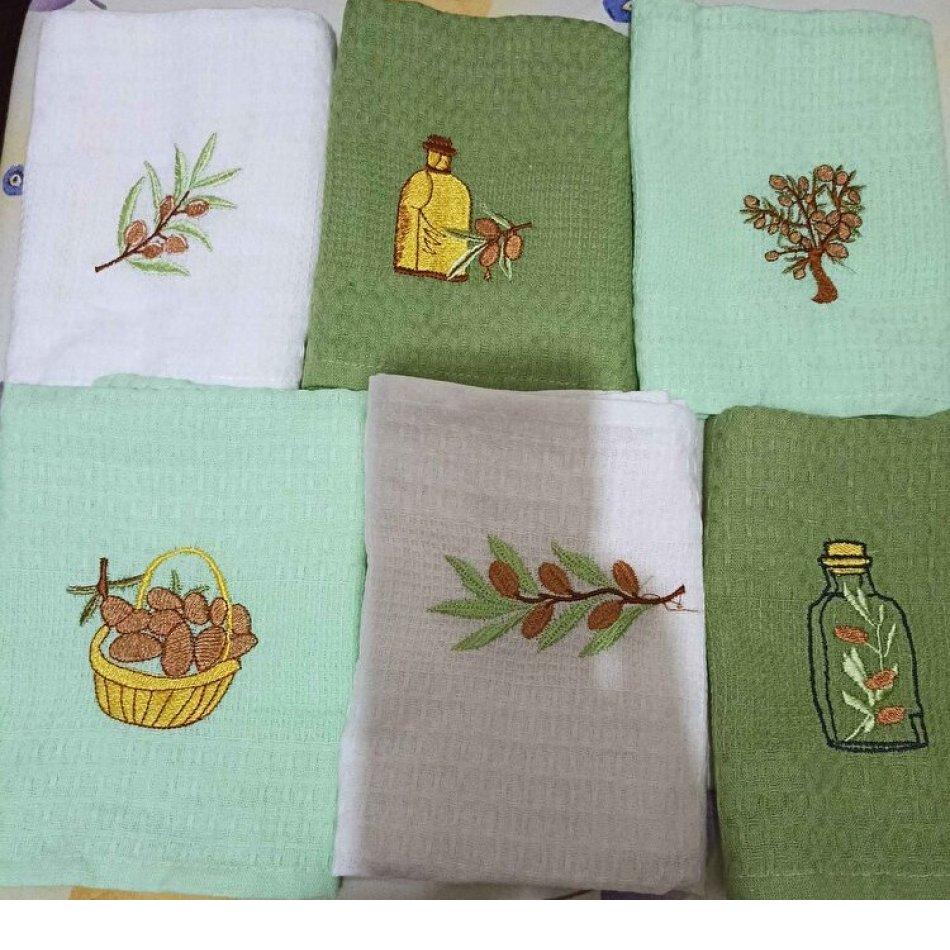 100% хлопок, 6 шт., 40х60 см, салфетки для сушки посуды/кухонные кухонные полотенца