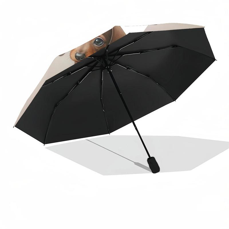 1pc Teacup Puppies Umbrella with Plastic Handle,Suitable for All Seasons Home Travel Outdoor Umbrellaptys31030