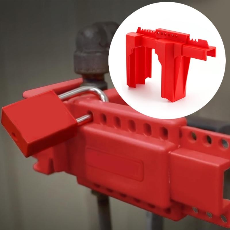 Sturdy Round Valves Locking Mechanism for Water Gas 1/2 4.25Inch Diameter Pipe Tamper Resistant Safety Device 2 Pack
