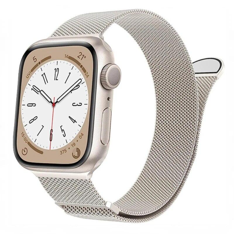 Металлический ремешок для Apple Watch Ultra 49 мм 8 7 45 мм 41 мм браслет с магнитной присоской для iWatch 6 5 4 3 2 SE 44 мм 40 мм 42 мм