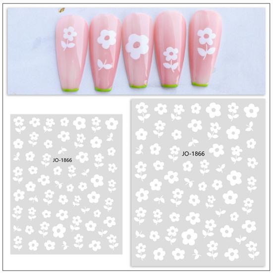 Manicure Decal Removable DIY Self-adhesive Flower Pattern Manicure Sticker Salon Supplies