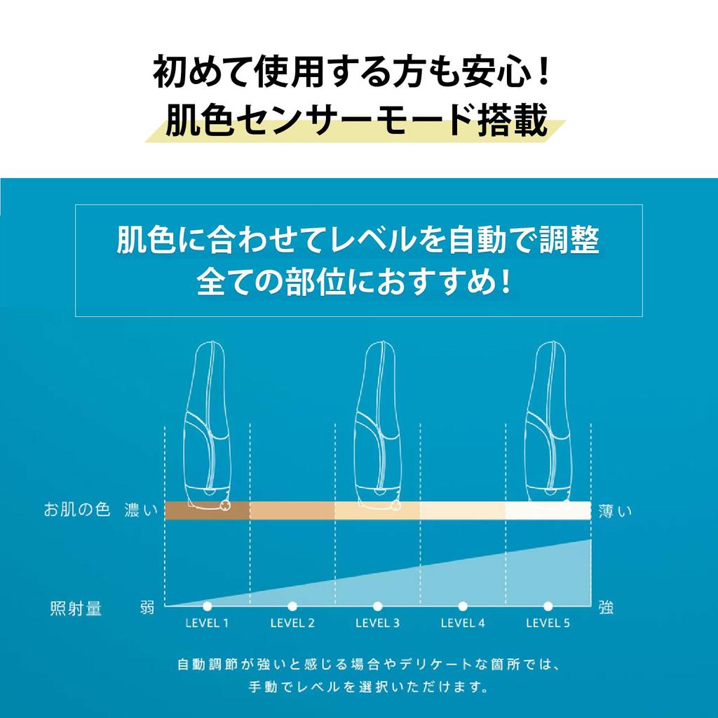 Hair Removal Device Category Optical Beauty Device Ray Beaute R Flash Silky VI Compatible Ivory STA210C YA-MAN Men's Women's