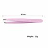 1PC Eyebrow Tweezers Hair Beauty Tilt Puller Stainless Steel Eyebrow Trimmer Clip Pro Hair Removal Makeup Tool Flat Tips TSLM