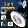 Multifunction Waterproof Rechargeable Fan Camping Light Outdoor Tent Lamp Fishing Hiking Fan Lamp Portable Emergency Night Light