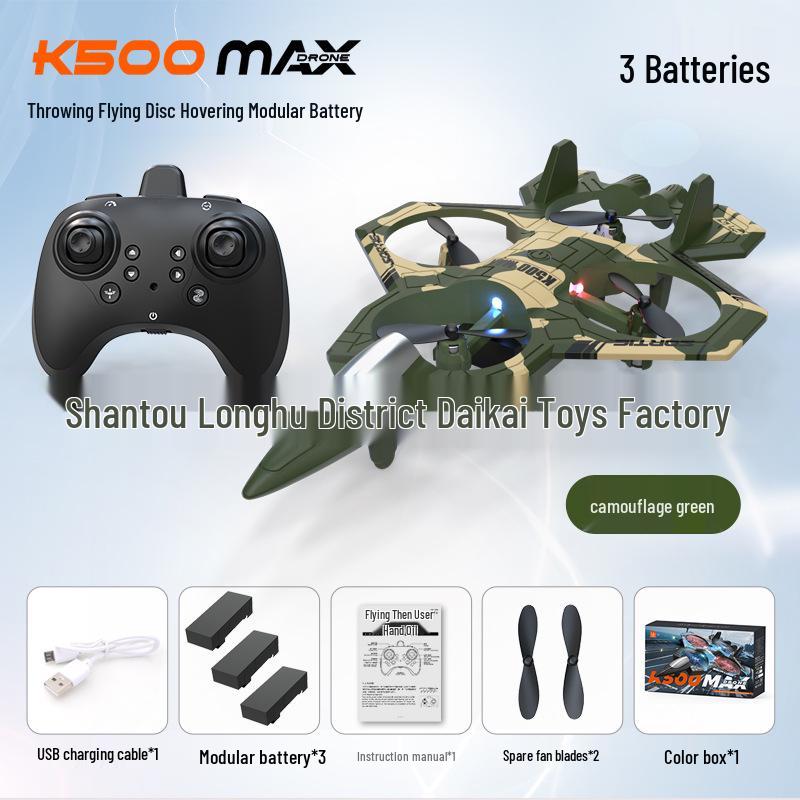 K500MAX Fighter Quadcopter: Stunt Roll & Hover Drone