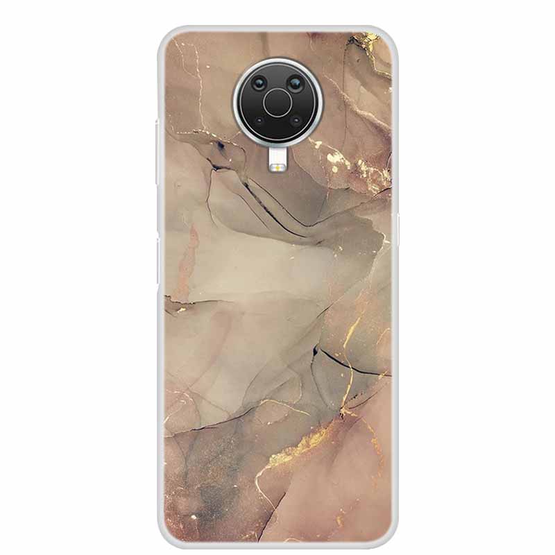 For Nokia G20 G10 Case Luxury Silicone TPU Soft Cover Phone Case for Nokia G20 TA-1334 Shockproof Cute Marble Bumper Funda Coque