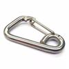 Предохранительный карабин из нержавеющей стали и зажим для поводка для собаки M6/M8
