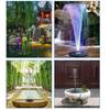 Фонтан на солнечной энергии с красочным светом, водонепроницаемая автоматическая зарядка, простая установка, интеллектуальный мини-солнечный насос, декор для фонтана