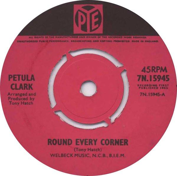 7-дюймовая пластинка PETULA CLARK Round Every Corner 7N15945 PYE Records 1965 UK SoulFunk Б/у
