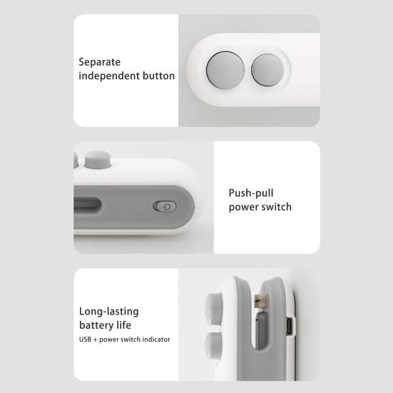 Мини-запайщик пакетов с резаком, магнитный USB-перезаряжаемый портативный вакуумный пакет для закусок, машина для термосварки, открывалка для запечатывания, кухонный гаджет