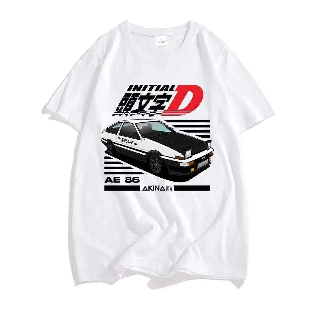 Initial D T Shirt Japanese Anime Graphic Funny Harajuku Manga T Shirt Fashion Casual Short Sleeve T Shirt Summer Men's T-shirt