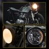 Universal 7" Motorcycle Headlamp With Turn Signal +Led Headlight Housing Bucket