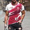 Summer Men‘S T Shirt Casual Short Sleeve Tee Number 10 Print Football T Shirt Street Sportshirt Male Oversized Clothing