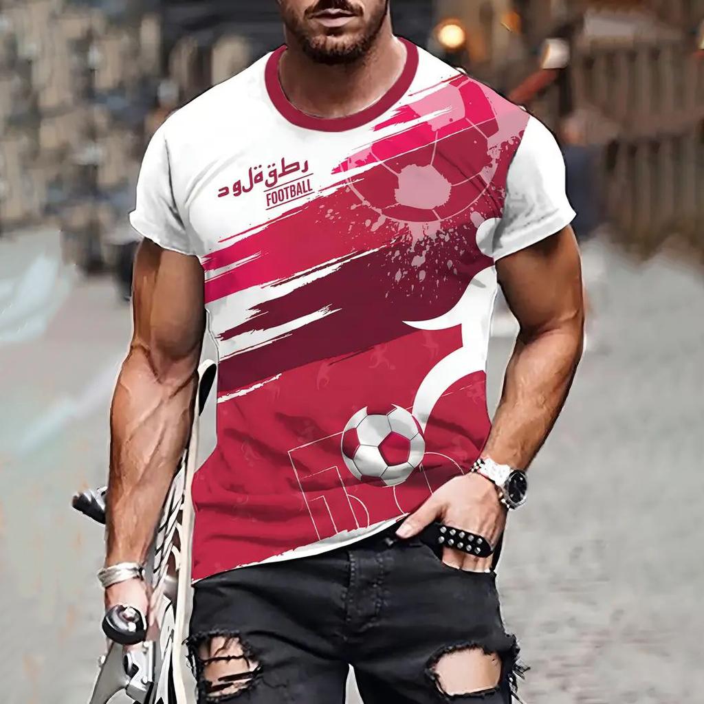 Летняя мужская футболка ST, повседневная футболка с коротким рукавом, футболка с принтом «10», уличная спортивная мужская одежда больших размеров