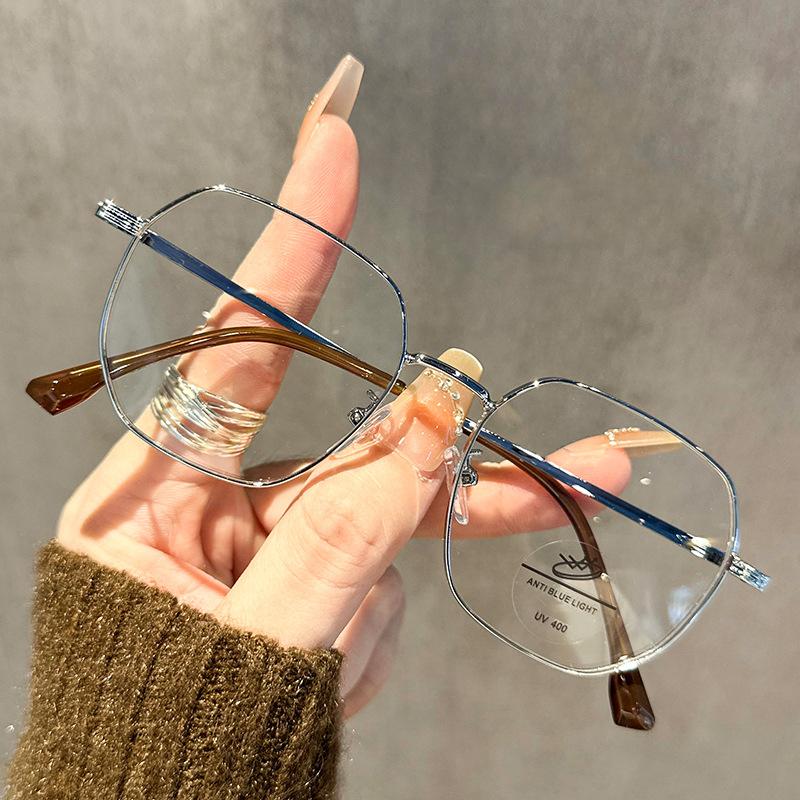 Xiaomi New Large Frame Ultra-light Flat Light Female Student Uncensored Artifact Anti-blue Light Glasses Myopia Glasses Frame 9033