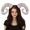 Long Halloween Ox Horn Headband Goth Gothic Cosplay Headpiece Funny Party Photo Props