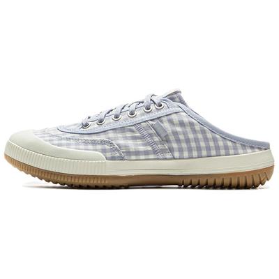 Li Ning Infinity Mules Удобные Универсальные Нескользящие Износостойкие Устойчивые к запаху Шлепанцы с закрытым носком Женские шлепанцы Белый Синий AZSV018-3