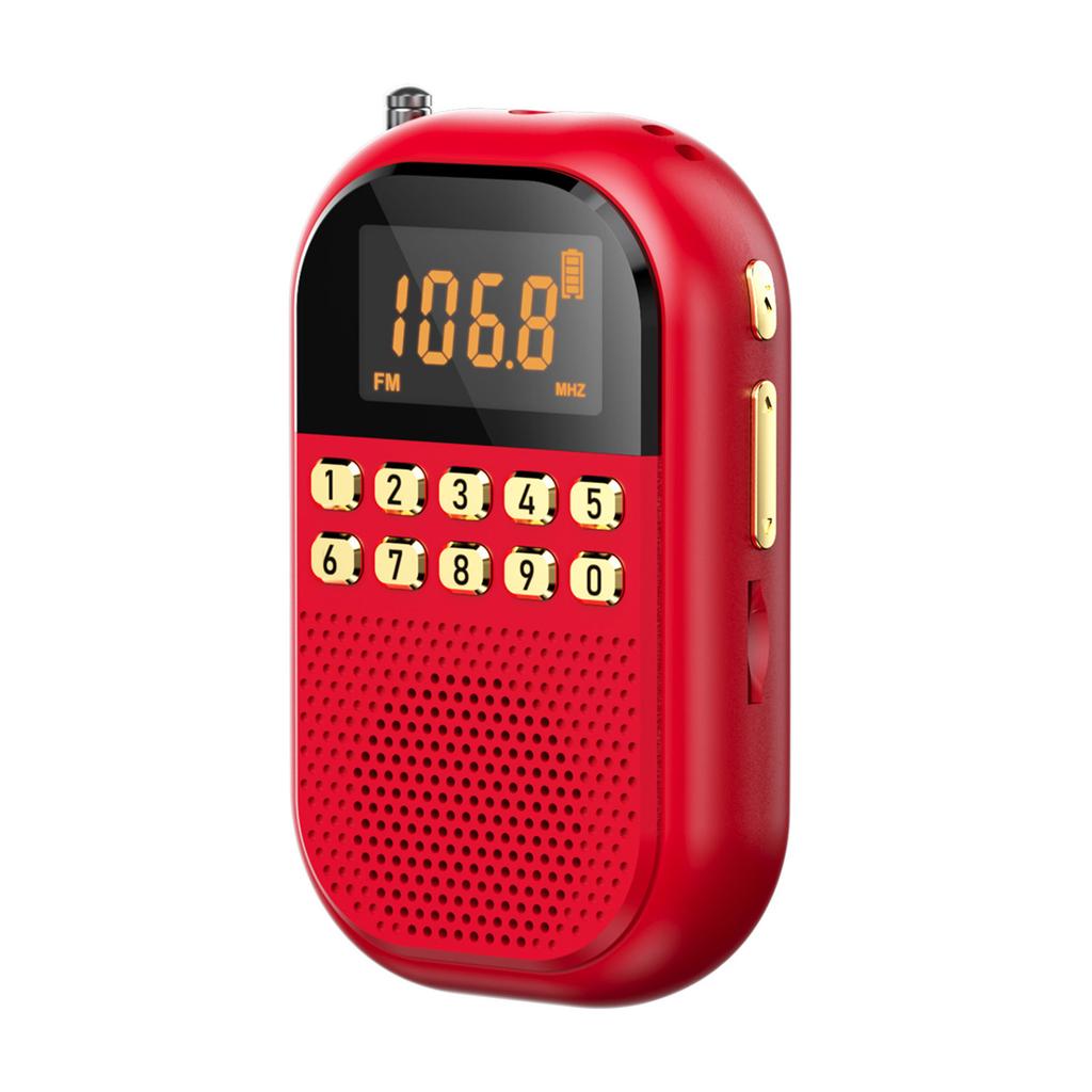 2025 новая мини-портативная радиостанция FM/AM 1100 мАч, перезаряжаемая от карты, радио Bluetooth