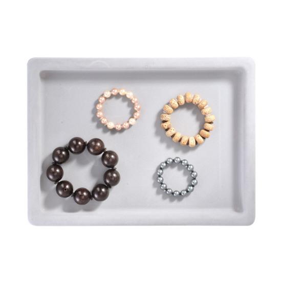 Bead Design Board DIY Jewelry Making Tray Flocked Bead Organizer Board for Necklace And Bracelet Beads Sorting And Stringing