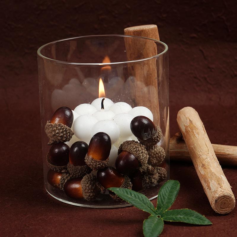 Имитация желудя и сосновой шишки, пенопластовые украшения - фигурка ореха и фундука, рождественские аксессуары