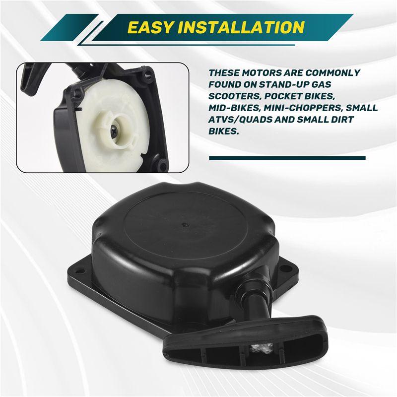 WO-Recoil Pull Starter With Claw Pawl Cog For 33Cc 43Cc 47Cc 49Cc 50Cc Pocket Dirt Bike Scooter Chopper ATV